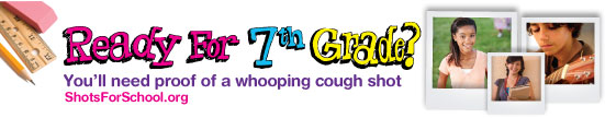 7th Grade Whooping Cough Booster - English